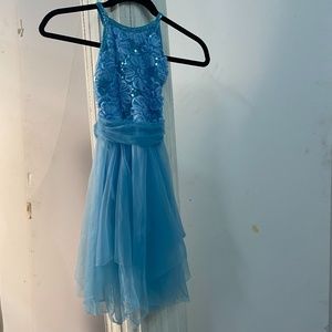 Kids blue dance dress
